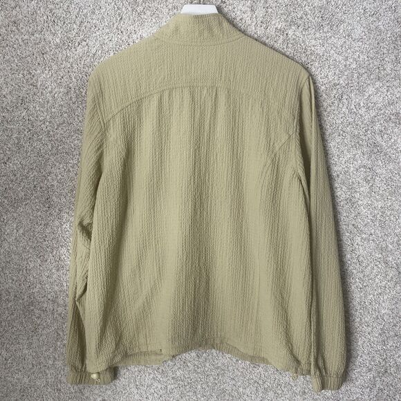 ORVIS Key Lime Full Zip Womens Crinkle Jacket‎ Size L With Front Zipper Pockets - Picture 9 of 9